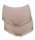 Komfort-Midi Hotpants + Spitzen-Beinausschnitt - 2er-Pack Weiss L